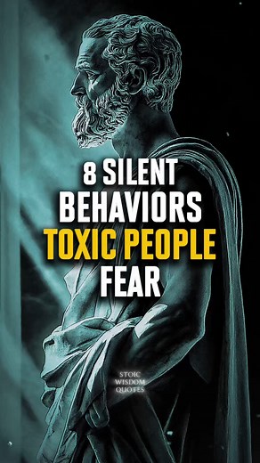 1.4M views · 54K reactions | 8 Silent Behaviors That Make Toxic People Fear You | Stoicism Strength doesn’t require anger. It requires silence, control, and calm authority. These 8 behaviors protect your peace and expose anyone who tries to manipulate you. Master them, and no one will ever control your emotions again. #stoicism #mindset #selfcontrol #toxicpeople #growth | Stoic Wisdom Quotes | Facebook
