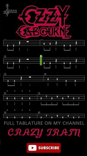 Crazy Train 🎸 #bassline #basstabs