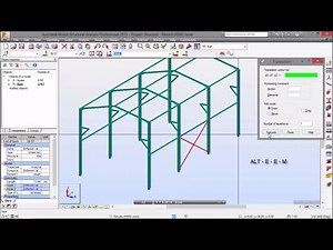 Exercise 5 - Part 3 - Moving Load - 3D Frame (Robot Structural Analysis)