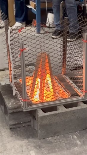 Fire Protection Engineering on Instagram: "ENFP101 students have competed in a fire design project consisting of building structures that produce the largest fire possible. This competition teaches students about fire dynamics and how to calculate burning intensity. Congratulations to students Phoenix and Joy for winning the competition! #fpe #fireprotection #umd #competition #firedynamics #structure #fyp #explore"