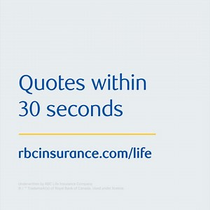 Who said gettiing a life insurance quote was time consuming? We'll give you one in under 30 seconds! | RBC Insurance