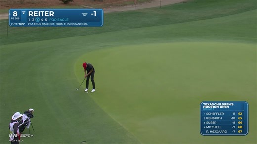 Charles Reiter jars 70-foot eagle putt at Houston Open