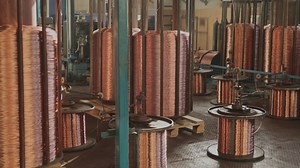 Wire manufacturing plant - Free Stock Video