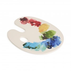 Artist Palette Ceramic Cheese Board