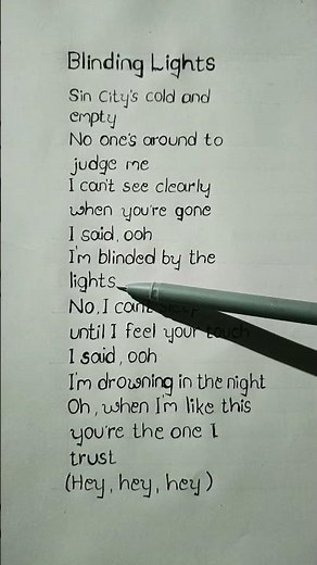 The Weekend - Blinding Lights (lyrics)#viral