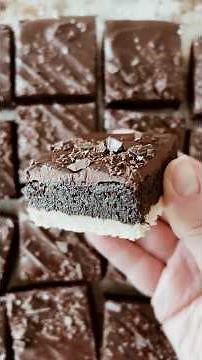 High Altitude Shortbread Fudge Brownies with Chocolate Ganache