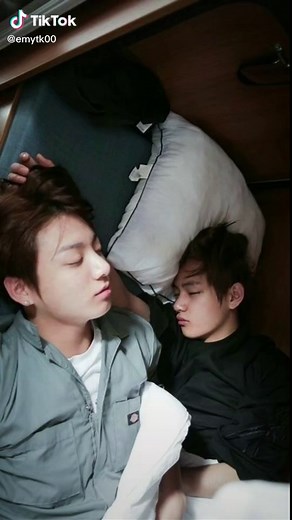 sleep kiss😢 #taekook
