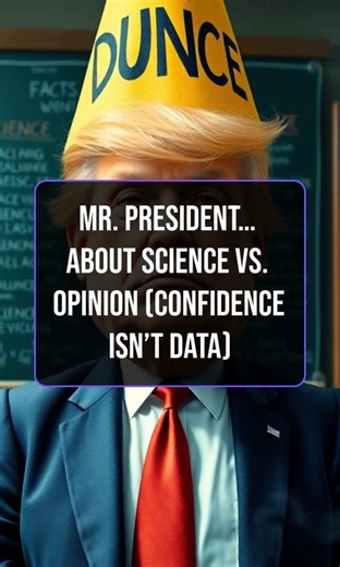 Mr. President… About Science vs. Opinion