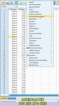 uji homogenitas spss