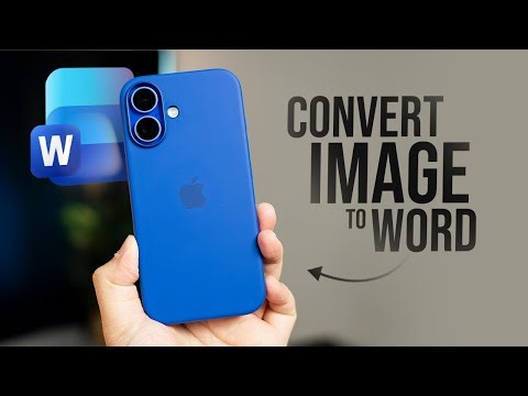 How to Convert Image to Word Document in iPhone (tutorial)