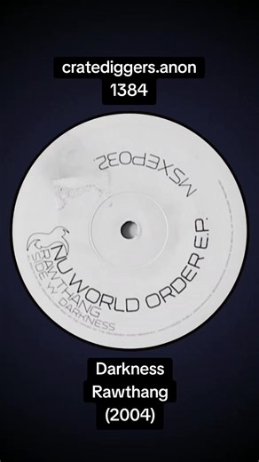 Artist: Rawthang Track: Darkness Album: Nu World Order E.P. Label: Moving Shadow Released: 2004 Link to official playlists in bio ✨️ #breakbeat #dnb #rawthang #undergroundmusic #cratediggersanon