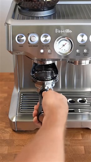 铂富（Breville）BES870 半自动咖啡机 家用意式 研磨奶泡一体式 可拆卸豆仓 16档研磨 BES870锻光银丨研磨奶泡一体式