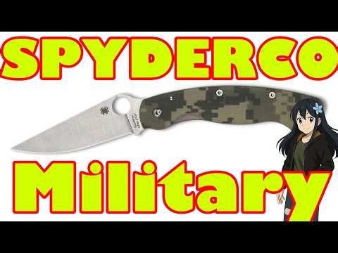 Spyderco【スパイダルコ】■ ミリタリー 【CPM-S30V】【デジカモG-10】MILITARY Digital Camo 折りたたみ アメリカ製