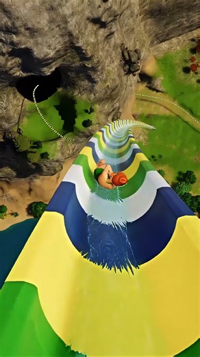 This Slide is inside a Mountian 😱🌋 (Planet Coaster 2)