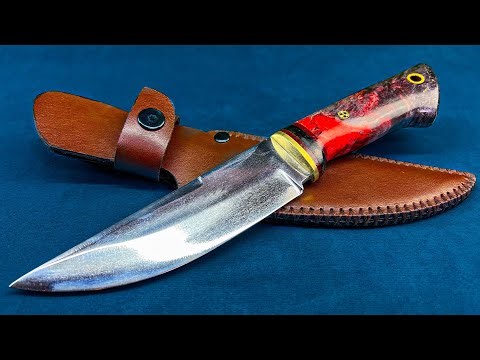 Making a sharp hunting knife from extremely hard stainless metall