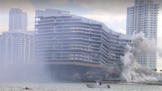 WATCH: An exclusive 23-story Miami hotel vanishes in under-20-second implosion