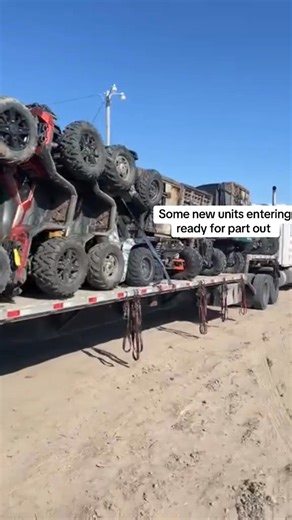 Some new units entering ready for part out.A lot of UTV and ATV rides. #UTV #SXS #utv #atv #sxslifestyle | Polaris can-am atv utv yard