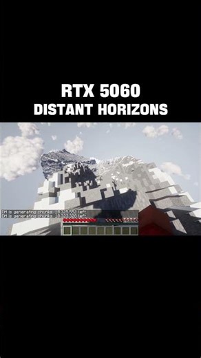 Minecraft Map Mount Everest Test Distant Horizons RTX 5060! #minecraft #test #distanthorizon #viral
