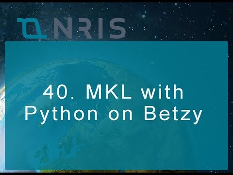 40 MKL with Python on Betzy1