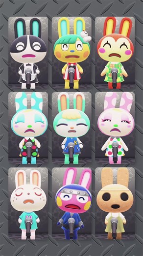 笑顔で高速早口するウサギたち #あつ森 #あつまれどうぶつの森 #animalcrossing | animal crossing