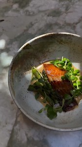 Miso black cod: featuring dry-aged , miso beurre blanc, English peas, asparagus, and pea shoots. | Chef's Recipes