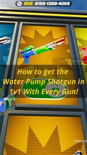 INSANE SECRET Water Pump Shotgun 💧 - How To Unlock In Fortnite 1v1 With Every Gun!