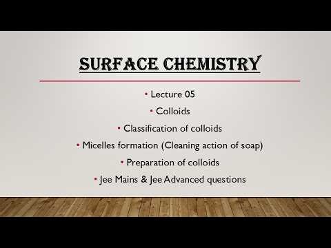 Surface Chemistry Lecture 05_Colloids_Micelles_Jee pyq
