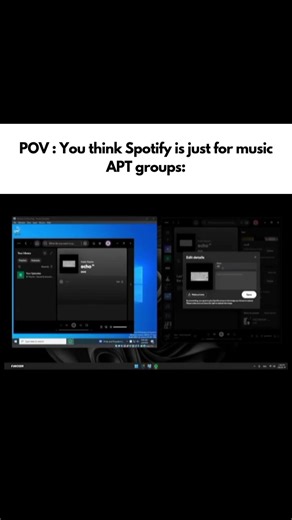 Spotify APT hackers be like 💀 #spotify #hacker #meme