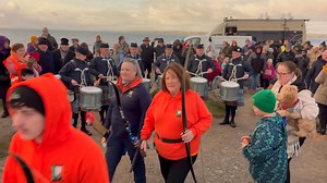 A centuries-old tradition at the 800-year-old Hook Lighthouse as the Dunbrody archers ake part in a traditional “arrow ceremony”. The age-old tradition dates back to 1687 when the Mayor and the corporation of New Ross Town Council claimed their authority over the Tower and waters by traveling to the point of the Hook and shooting an arrow into the sea from Hook Head Lighthouse. #dunbrodyarchers MC WexWalks Paul Walsh Music by Adrian von Ziegler Ireland's Ancient East Visit Wexford Hook Tourism A