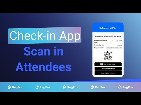 How to Use RegFox’s Check-in App To Scan in Attendees