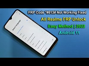 FRP Code *#813# Not Working Fixed | All Realme FRP Unlock | Google Account Bypass Easy Method | 2022