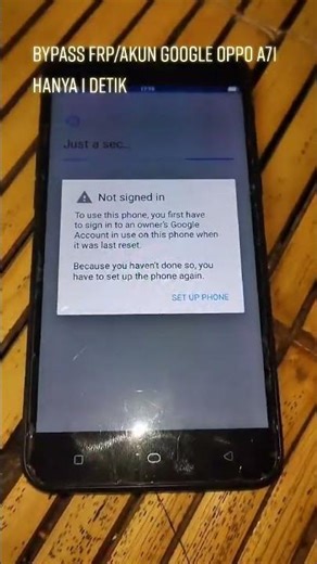 Bypass frp akun google di oppo, biasanya work di tipe2 oppo jadul