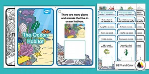 The Ocean Habitat Adapted Reader for Special Education
