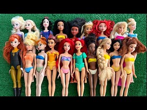 ASMR Unboxing Mattel Disney Princess Spin & Reveal Surprise Dolls! Satisfying video Review Toys