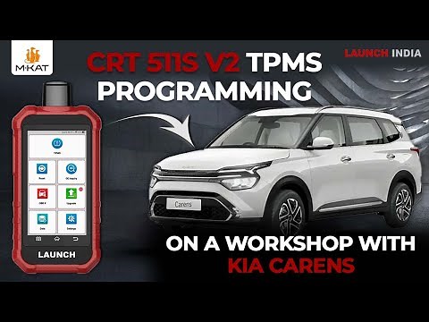 MKAT CRT 511S V2 TPMS Tool Demo | Kia Carens 2021/22 TPMS Sensor Replacement