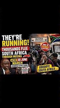 "They're Running. Thousands Flee South Africa Through Musina After June 30 March Changed Everything