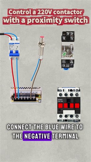 How to Use a Proximity Switch to Controla 220V AC#electrical #industrialelectrician #electrician