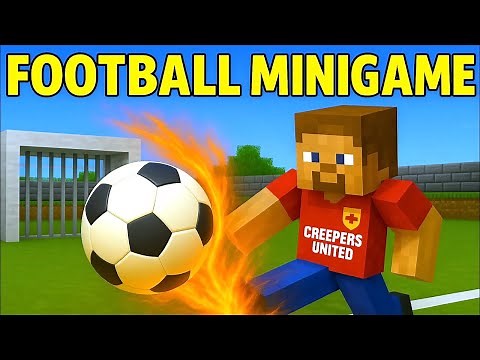 How to make a working FOOTBALL MINIGAME in minecraft | NO MODS
