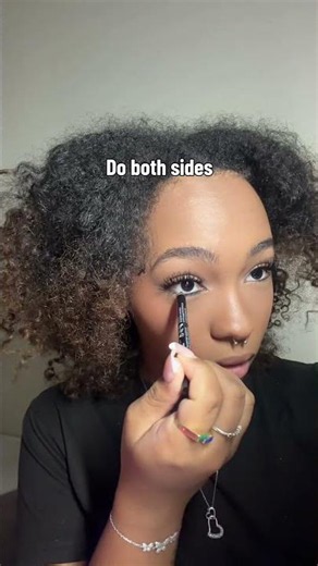Easy Black Waterline Tutorial. I am using the NYX Cosmetics black eyeliner pencil. #nyxcosmetics