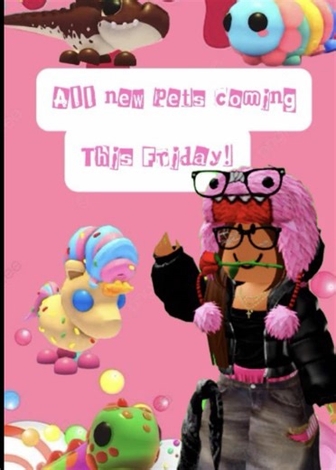 ALL THE NEW ADOPT ME PETS COMING THIS FRIDAY! 🍭🍬🦄🦎🍫🐛 SUB TO MY YT IN BOO #fyp #adoptme #roblox #funny #adoptmeupdate