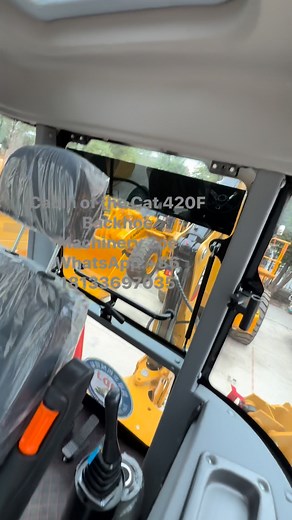 Inside cabin of the the Cat 420F backhoe loader WhatsApp: 86 181 3369 7035 #RETROEXCAVADOR #TLB #Cat 420F | Jian Dao Jin