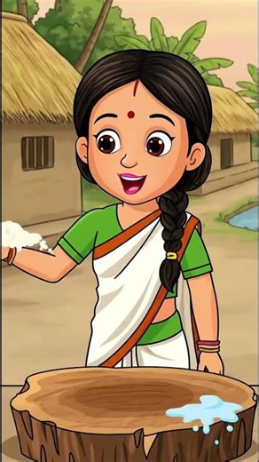 চাঁদ মামা 🌙 | বাংলা কার্টুন কবিতা | Kids Animated Poem | Bangla Rhymes #shorts