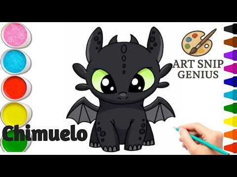 Draw & Color TOOTHLESS 🐉 How to Train Your Dragon 🔥 Easy Step-by-Step Tutorial for Kids