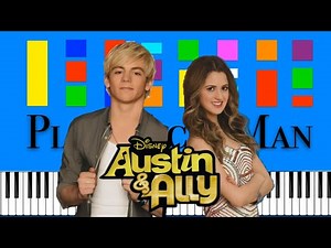 Austin & Ally Theme Song Slow EASY Medium 4K Piano Tutorial