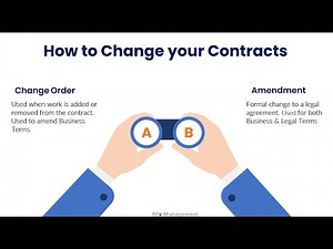 Contract Changes - Change Order or Amendment?