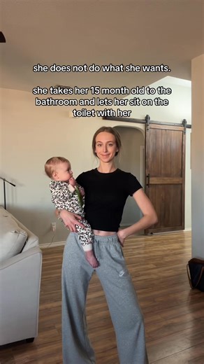 What do you do with your kid while you potty? 👀😂 #mom #momlife #momcomedy #toddlermom | Jaden Roberts McGrew