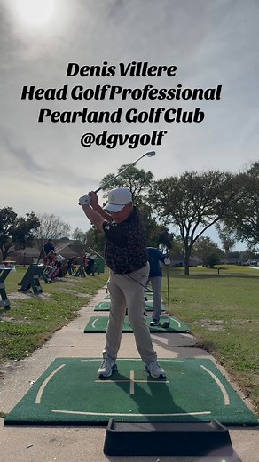 Still working with alignment sticks this week. Upon transitioning into the down swing keep the lead end of the stick pointed into the ground then come thru impact and rotate around. If you need help with private lessons contact us here at Pearland Golf Club #GolfSwing #golf #golflessons #houstontx #golfcoach #fyp | Pearland Golf Club