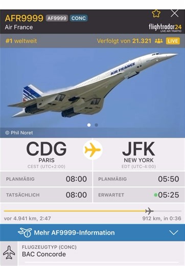 Concorde on Flightradar💀✈️ #viral #fy #aviation #avgeek #aviationlovers #planespotter #fliegenausleidenschaft #flights #concorde #aprilfools #paris #newyorkcity
