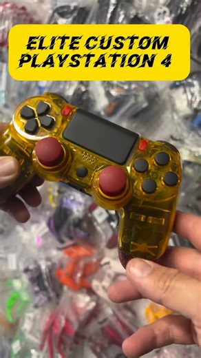 ControllerModzAU on Instagram: "Custom PS4 Controller loaded with all the works — smart triggers, smart bumpers, Hall Effect thumbsticks, Pro Grip for precision, and comfort during those long sweaty sessions. Pro buttons keep your thumbs on the sticks at all times, plus a Remap chip and upgraded USB port for elite responsiveness. Built for pure performance. 🎮🔥💨 #ControllerModzAU #ProPS4Controller #HallEffectSticks #ProGamingSetup #NextLevelPerformance"