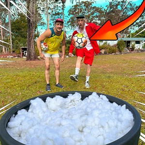 998K views · 21K reactions | Soccer Golf! We take it in turns kicking a ball into a hole; whoever does it with the fewest shots gets to give the other player an excruciating soccer ball kick to the body. | University of Marcheal | Facebook